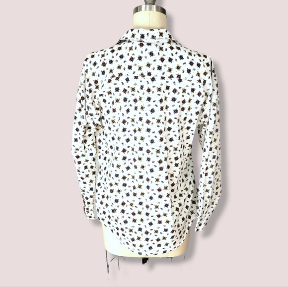 Vintage- 80s- Button-Down Printed Shirt- M - Picture 3 of 6